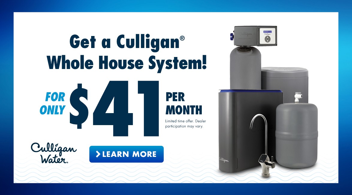 Get a Whole Home Water Solution for $41/mo!